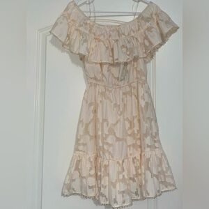 DO+BE One Shoulder Cream Dress